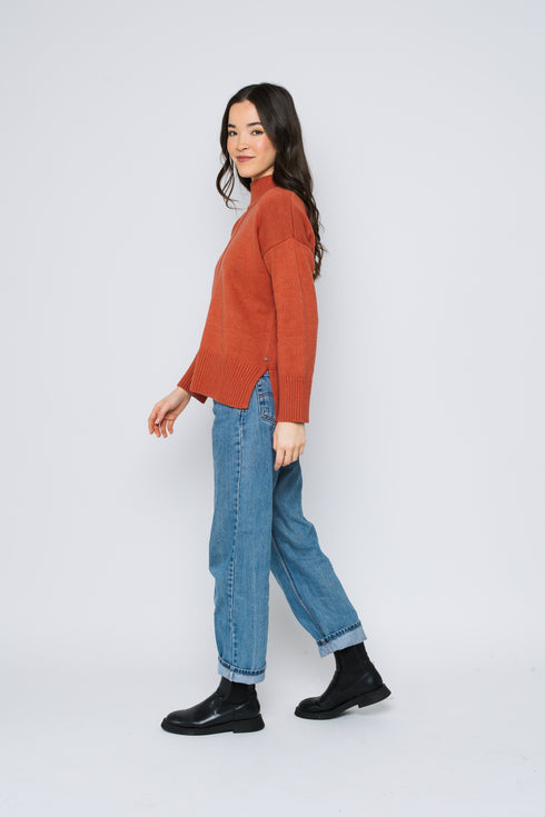 Lita-Mock Neck Pullover